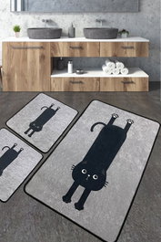 Mijölnir Comfort v2 Juego de alfombrillas de baño multicolor de 3 piezas